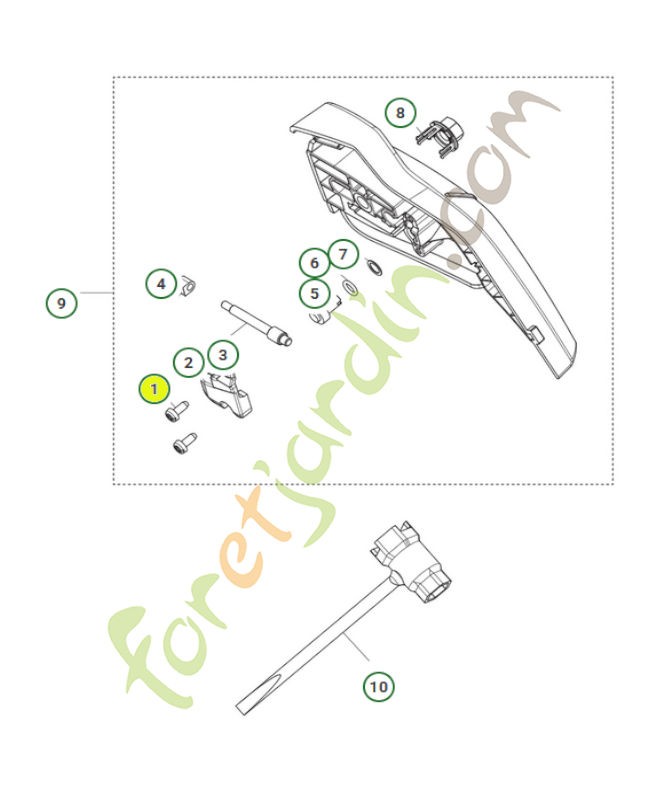 Vis st4x12 585819001- Pièce de détachée Husqvarna