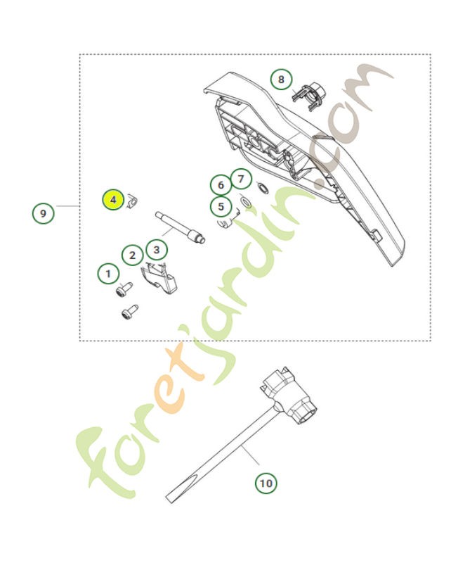 Teton tendeur 501454102- Pièce détachée Husqvarna