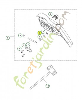 Anneau en 0 6.75 x 1.78 740480702- Pièce de détachée Husqvarna