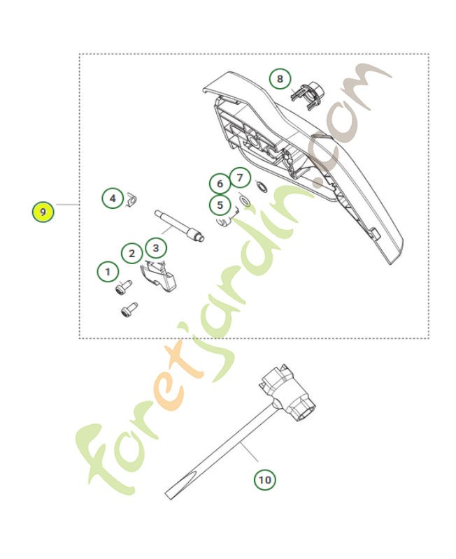 embrayage - Réf. 537648601Pièce détachée Husqvarna