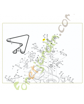 Bras de levier tendeur arm.idler.107. réf. 532169849