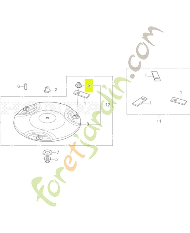 Ecrou- Réf. Honda 90305VP7000
