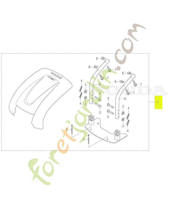 Kit abri - Réf. Honda 06800-VP7-010