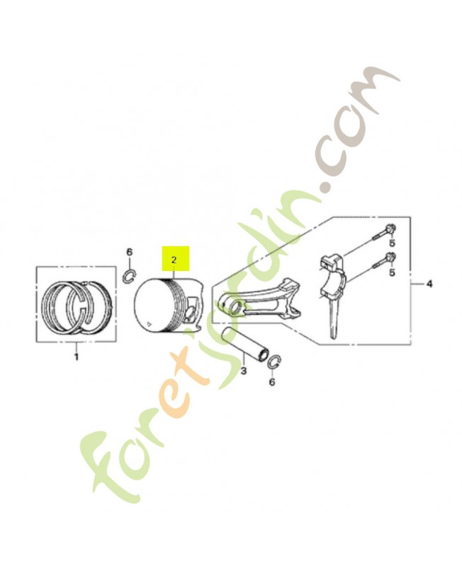 Piston (0.25)  honda référence 13102-ZE3-W00