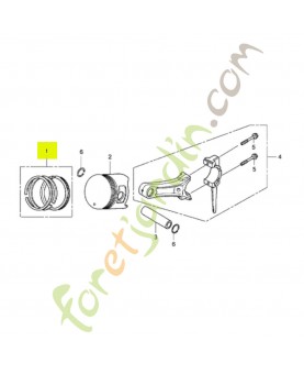 Jeu de segments piston Honda 13010-Z5K-003