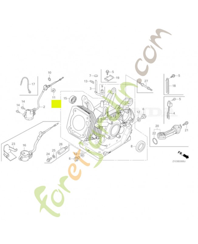 Ensemble de cylindre piston  Honda référence 12000-Z1C-407