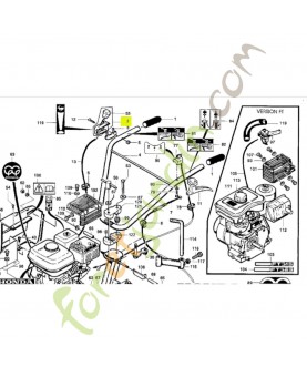 Manette des gaz Honda PB64947