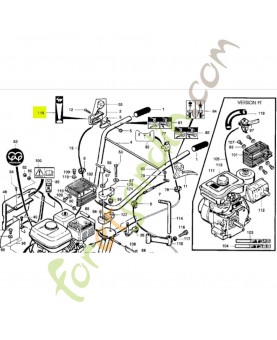 Étiquette de gaz Honda PB64668
