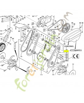 Étiquette fg315  Honda référence PB21039