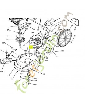 Poulie diam. 70 Honda référence PB14069