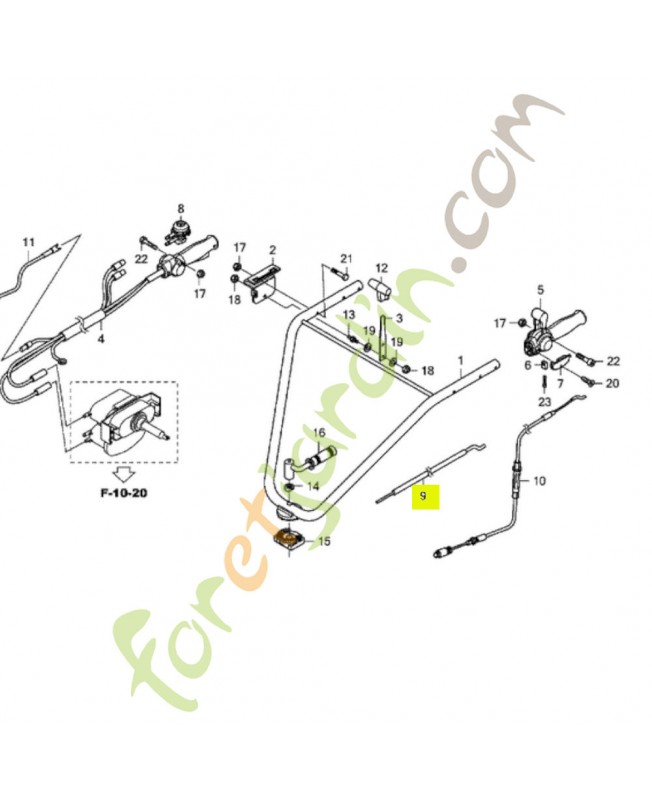 Câble gaz  honda référence 80032-V40-003