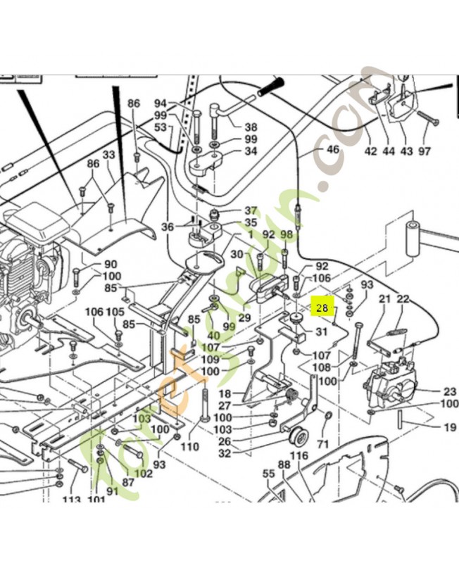 Cable d'embrayage Honda référence PB13193