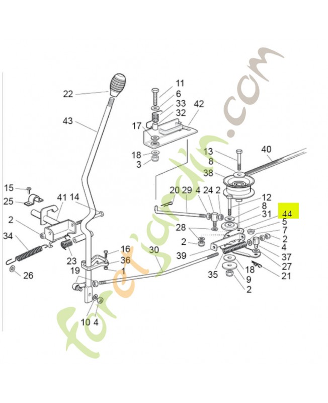 levier Honda référence CG84317087H0