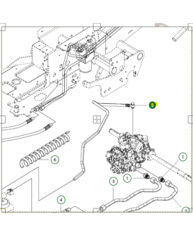 Tuyau hydraulique husqvarna ref. 574531102