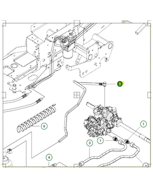 Tuyau hydraulique husqvarna ref. 574531102