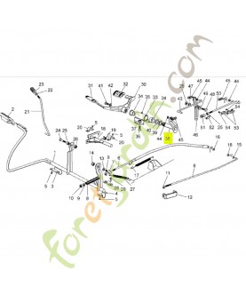 levier Honda référence CG82318153H0