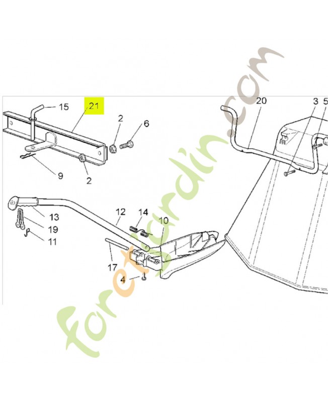 tige Honda référence CG82033103H1