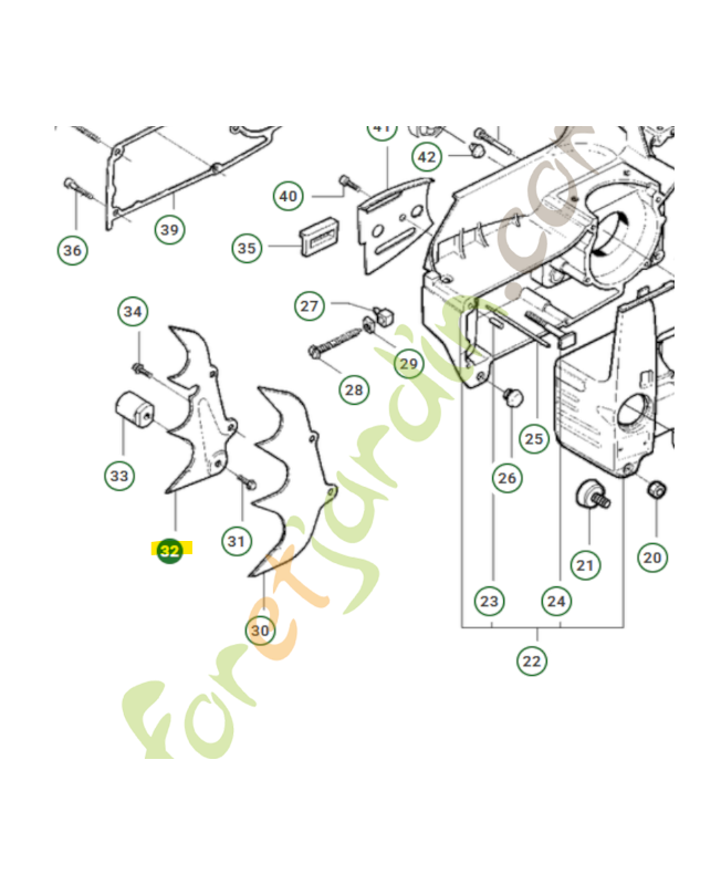 Detente-griffe husqvarna 503470001
