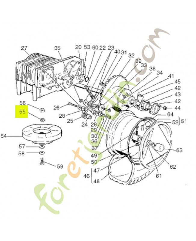 Joint d'étanchéité d'huile Honda référence CG788035H0