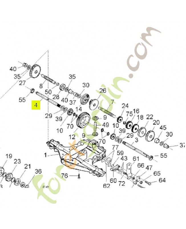 Demi-arbre longueur 11-6 Honda référence CG775028H0