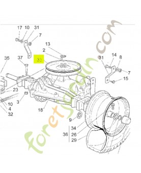 Poulie Honda référence CG27604003H0 et CG27604003H1