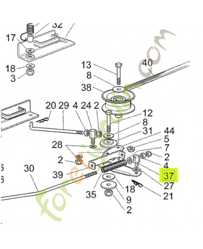 Axe  Honda référence CG27510113H0