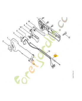Cable de commande des gaz stihl 4237-182-3200