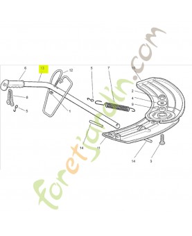 Poignée Honda référence CG27394003H2