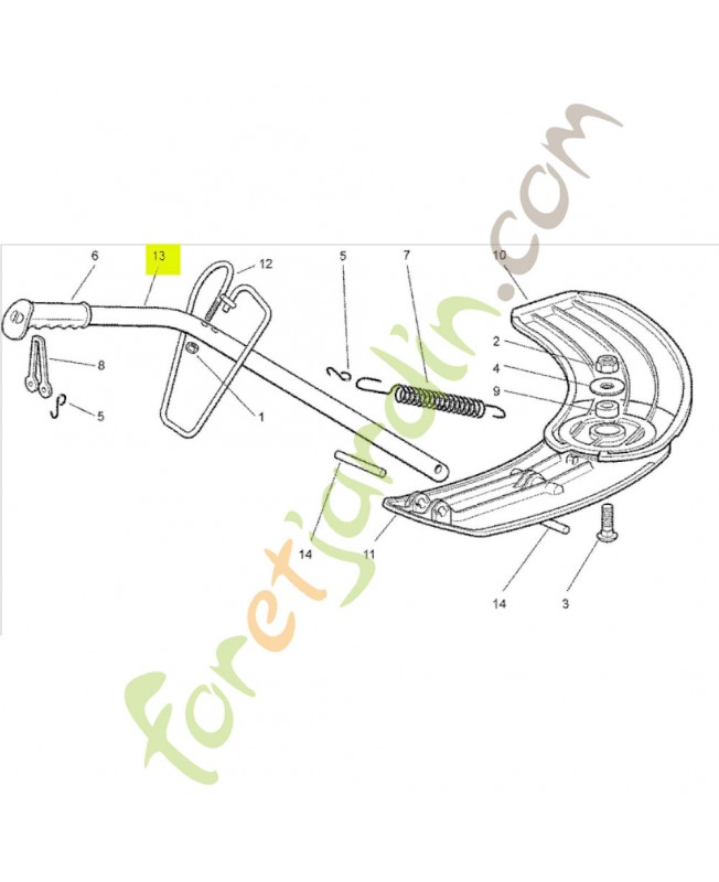Poignée Honda référence CG27394003H2
