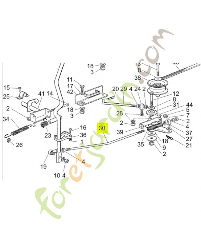 Tige Honda référence CG27034078H0