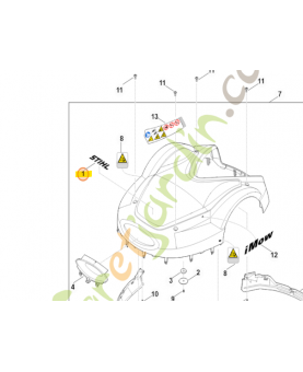 Étiquette stihl 0000-967-6703