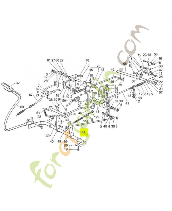 Tige  Honda référence CG27034074H0