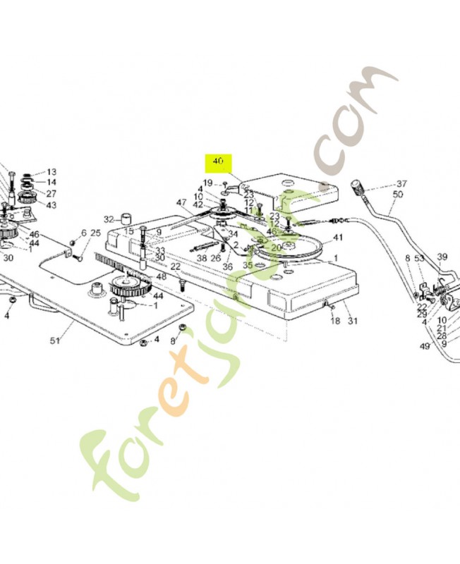 Protection de courroie arrière Honda référence CG25600050H0