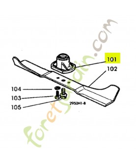 Support de lame  Honda référence CG22463186H1 et CG22463186H2