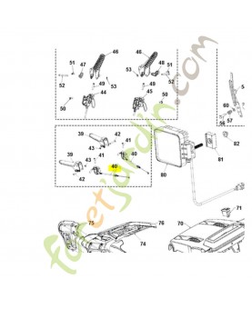 Câble husqvarna 581208201