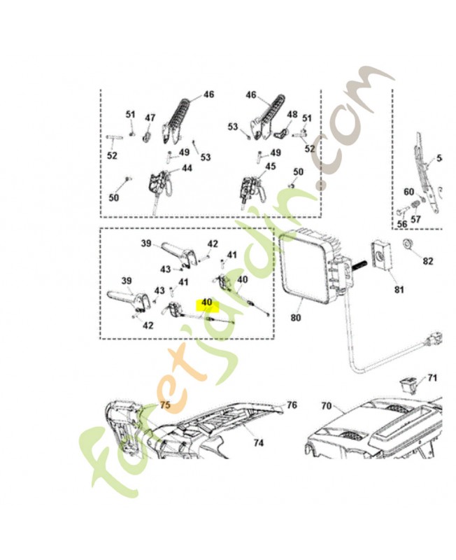 Câble husqvarna 581208201