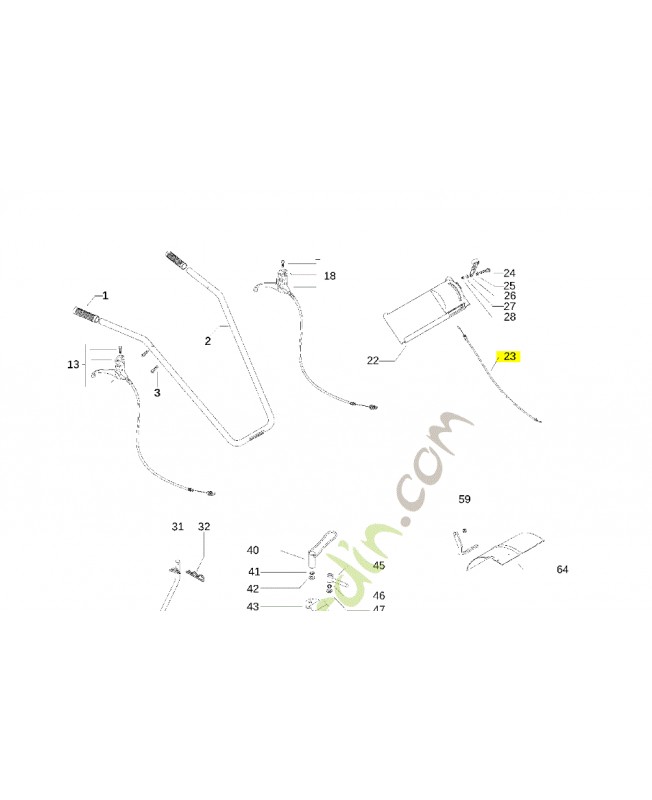 Cable accelerateur macculloch 531211768