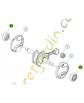 Roulement à billes husqvarna 505394701