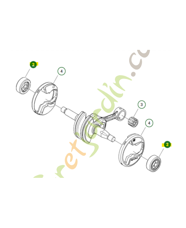 Roulement à billes husqvarna 505394701