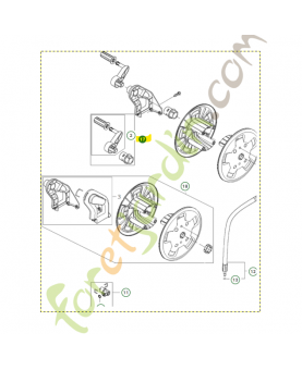 levier bobine husqvarna 596026801