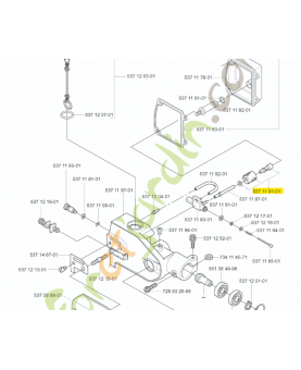crepine huile husqvarna 537119101