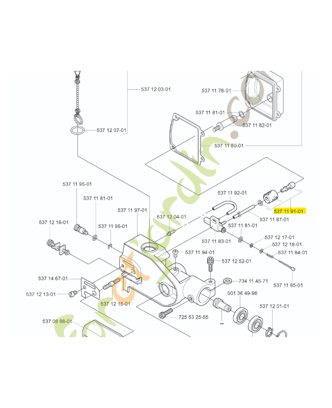 crepine huile husqvarna 537119101