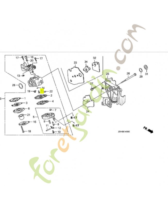 Gicleur (35) Honda 99101-ZM50350