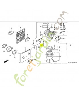 Gicleur principal, 90 - Réf. Honda 99101ZH70900