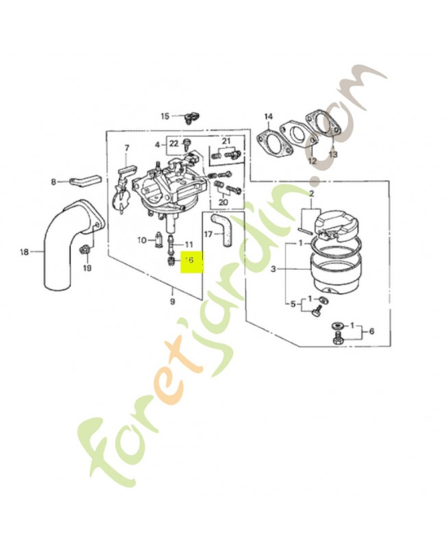 Gicleur principal 68  Honda référence 99101-ZH70680