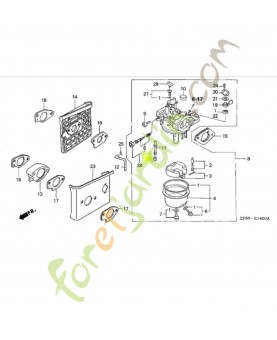 Gicleur principal 92  Honda référence  99101ZF50920 et 99101-ZF50920