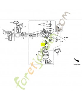 Gicleur principal 72  Honda référence  99101ZDK0720 et 99101-ZDK0720