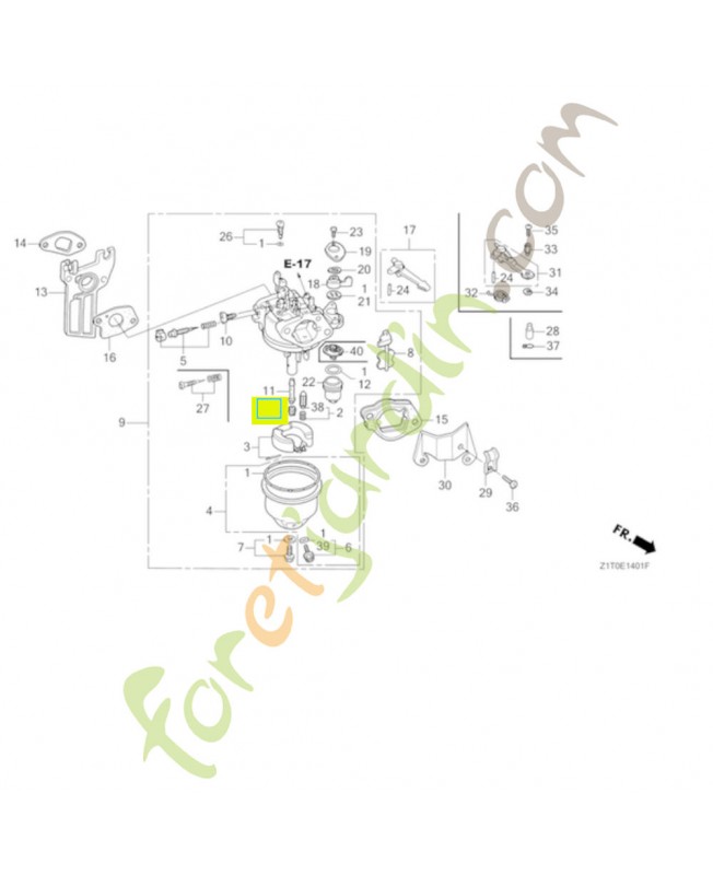 Gicleur principal 68  Honda référence 99101ZDK0680 et 99101-ZDK0680