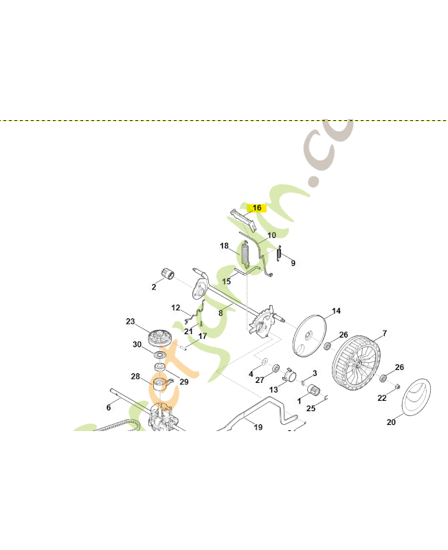 Levier de déclenchement stihl viking 6338-791-4810