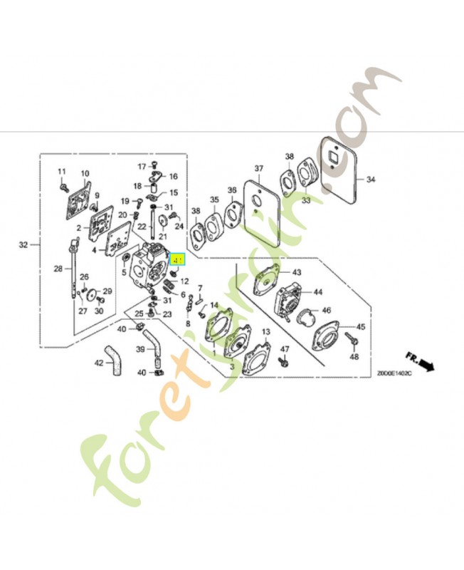 Gicleur (52) Honda référence 99101Z0D0520 et 99101-Z0D0520